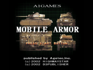 Mobile Armor title screen for Playstation